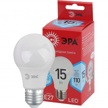 Лампа светодиодная ЭРА RED LINE LED A60-15W-840-E27 R 15Вт A60 груша 4000К нейтр. бел. E27 Б0046356