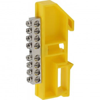 Шина ЭРА PE "земля" на на DIN-изоляторе ШНИ-6х9-8 никелированная