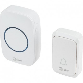 Звонок дверной ЭРА C89 беспроводной белый 38 мелодий Звонок дверной ЭРА C89 беспроводной белый 38 мелодий